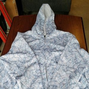 White and blue jacket